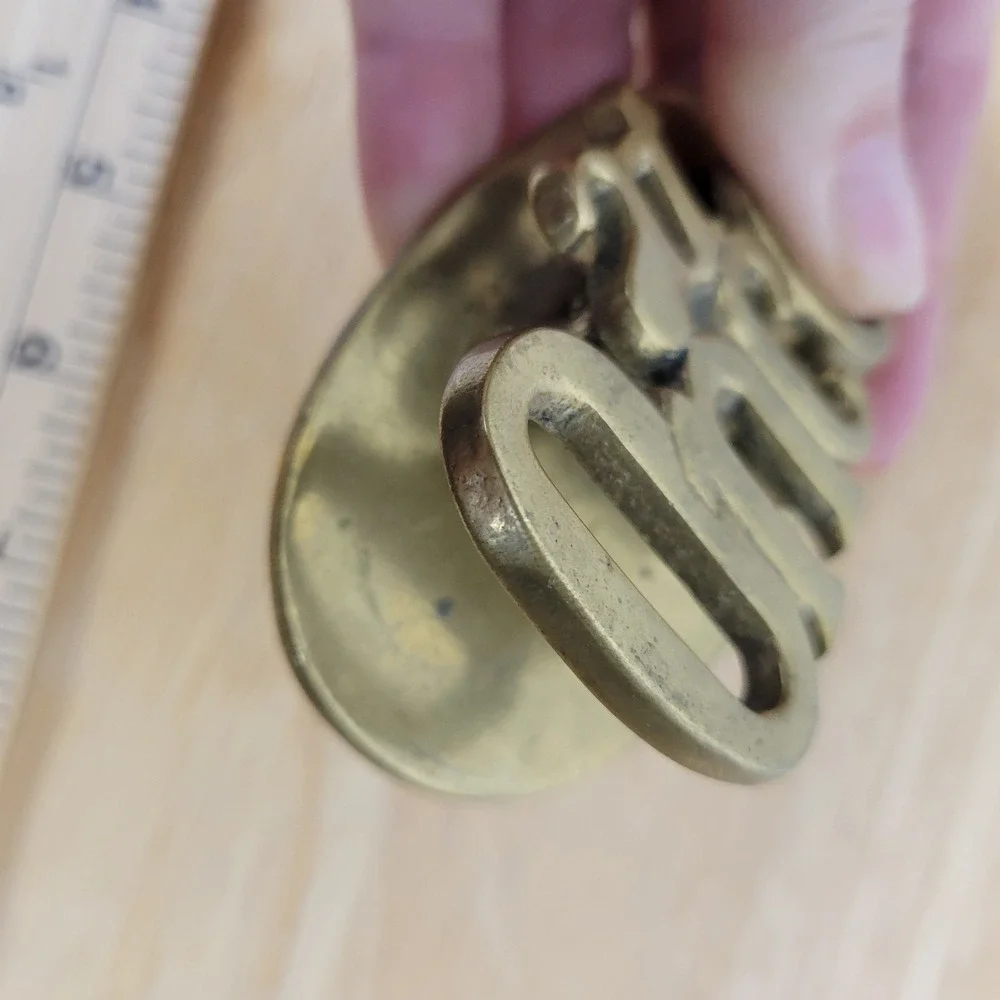 Vintage Mid-Century Modern Solid Brass Desk Clips 